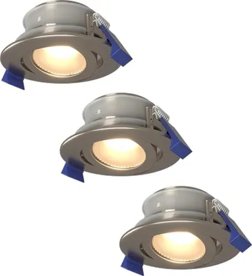 Image de HOFTRONIC - Spot LED encastrable Lima 4W 345lm 4000K IP65 GU10 inox 3 pièces