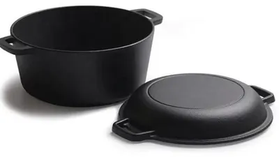Obrázok produktu pre 2-v-1 Liatinový hrniec