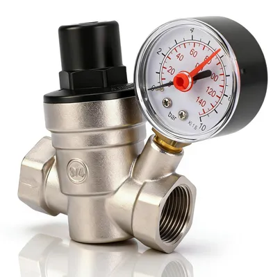Wasserdruckregler DN20, verstellbar 0-140 psi, mit Manometer und Filter
