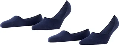 Produktbild von Burlington Everyday dames invisible sokken (2-pack), katoen, donkerblauw (marine)