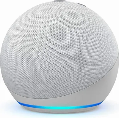 Produktbild von Amazon Echo Dot (4th Gen), Amazon Alexa, Sphärisch, Weiß, Deutsch, Englisch, Spanisch, Französisch, Italienisch, Android, Fire OS, iOS, 4,1 cm