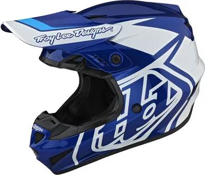Produktbild von Troy Lee Designs GP Overload Motocross Helm Farbe: Blau/Weiß, Grösse: XXL