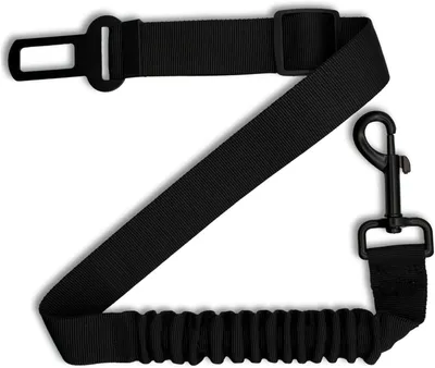 Imagen del producto de Arnés de seguridad para perros con sistema de amortiguación, ajustable de 50 a 87 cm, ideal para perros pequeños y medianos, fabricado en nylon