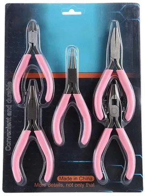 Image de Ensemble de 5 pinces en métal, miniatures et légères.