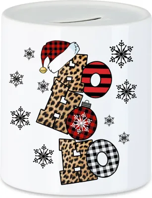 Produktbild von Ho Ho Ho Spardose Geschenkidee Liebe Freundin Freund Schlüpfrig Humor Hoe Motiv für Weihnachten