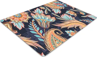 Produktbild von Stuhlunterlage Bürostuhlunterlage 120 cm x 90 cm Bodenmatte Bürostuhlunterlage - Paisley
