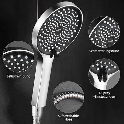 Produktbild von Famanu Duschkopf Wasserersparnis - Premium Material