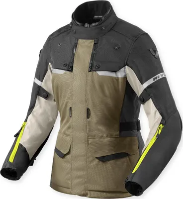 Immagine prodotto di Giacca da moto da donna Revit Outback 4 H2O, tessuto, verde/grigio, taglia 40