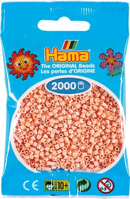 Obrázek produktu pro Hama 501-78 – sáček s mini korálky na žehlení, broskvové, 2000 kusů