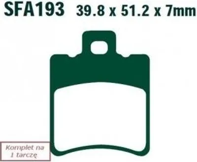 Produktbild von EBC Brakes Bremsbeläge Bremsklötze SFA193