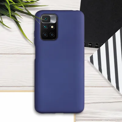 Produktbild von kwmobile Handyhülle für Xiaomi Redmi 10 (2021 / 2022) Hülle - Silikon Case metallisch schimmernd - Schutzhülle Cover - Metallic Blau