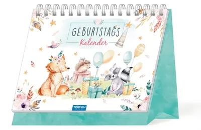 Produktbild von Trötsch Aufstellkalender Geburtstagskalender Waldfreunde
