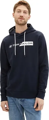 Produktbild von Tom Tailor Herren-Kapuzensweatshirt, HOODIE MIT LOGO-PRINT