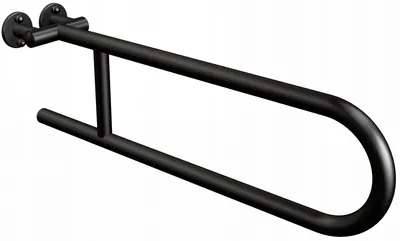 Produktbild von ANDEX Wandgriff halbrund starr 60 cm schwarz matt