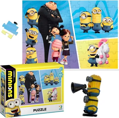 Zdjęcie produktu dla Puzzle Minionki Minions 80 Elementów Układanka Kolorowa I Wesoła Dla Dzieci
