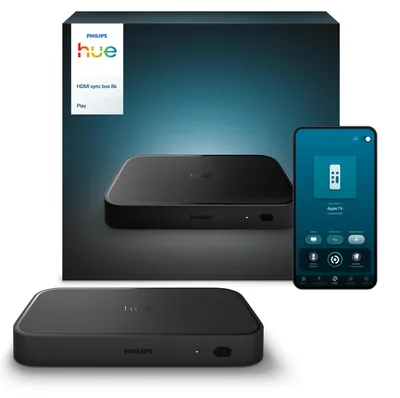 Produktbild von Philips Hue Play HDMI Hue Sync Box 8K, Kabellos, Bluetooth, Schwarz, IP20, Metall, Synthetik, II