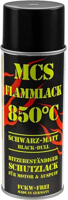 Produktbild von Thermolack schwarz matt 850°C hitzebeständig Flammlack 400ml 29,88 /L