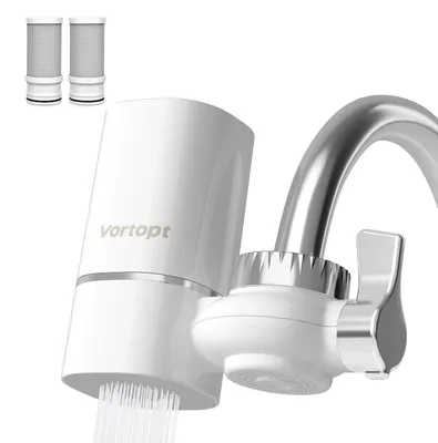 Wasserhahnfilter T1, NSF-zertifiziert, 2 Filter, reduziert Chlor & Blei