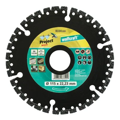 Produktbild von Wolfcraft® Diamant-Trennscheibe Multi Ø115x22 mm