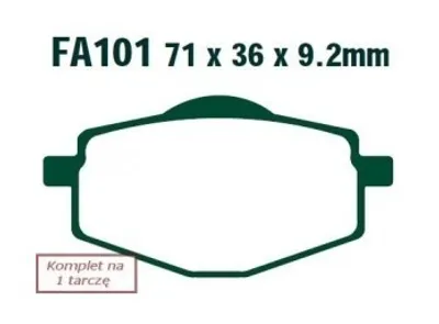 Productafbeelding van Klocki Hamulcowe Moto Yamaha Ybr 125 Ed (3D91) (2005-2006)