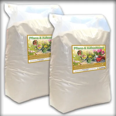 Produktbild von 10 kg Pflanz-& Aufzuchtsand Pflanzsand Orchideensand Kakteensand 0,1 - 0,9 mm