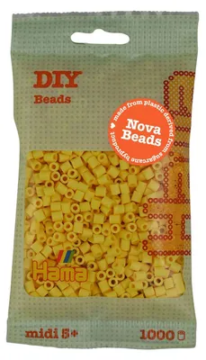 Image de Hama Perles à repasser 190-103 Hama Perles à repassermidi, jaune clair, en sachet
