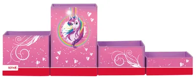 Produktbild von ROTH Multiköcher-Set "Einhornportrait" aus Karton 4 Fächer