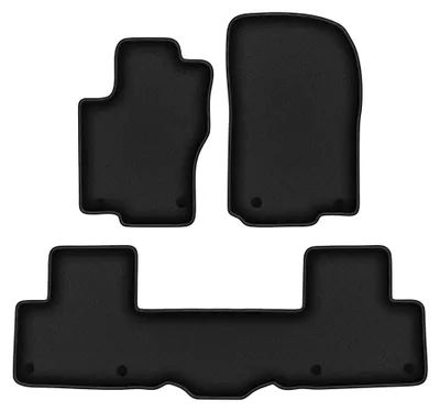 Image de Tapis de sol en moquette pour Mercedes ML III W166 / GLE W166 2011-2015 (SUV) – jeu de 4 pièces, noirs, sur mesure – Wielganizator DURBAN
