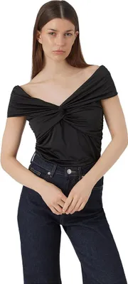 Zdjęcie produktu dla Vero Moda Vmsalla Off Shoulder Knot Top Jrs Top Black L Woman Black L
