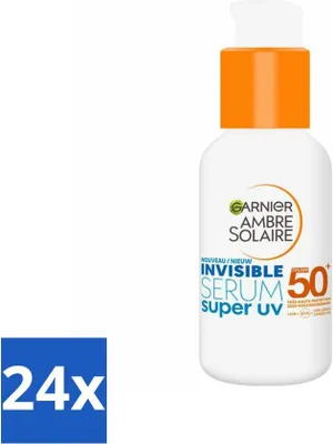 Immagine prodotto di Garnier - Ambre Solaire - Siero solare - Super UV - Invisibile - SPF 50+ - 30 ml - Confezione risparmio - 24 pezzi
