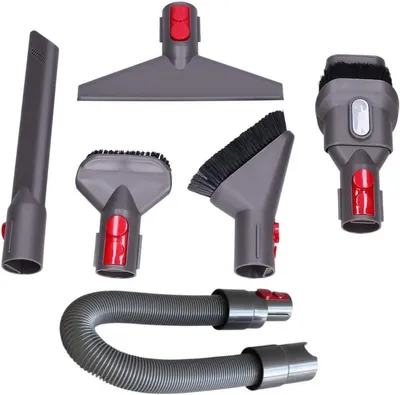 Produktbild von PromoHome® Zubehörset Ersatzzubehör kompatibel mit Dyson Bürste 6-teilig mit Verlängerungsschlauch, Ersatzset Dyson V7 V8 V10 V11 V15