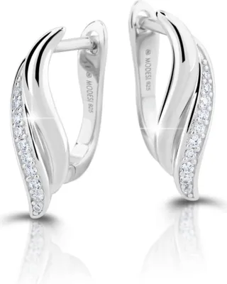 Produktbild von Unmistakable silver earrings with zircons M23080