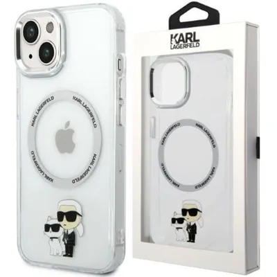 Produktbild von Karl Lagerfeld IML Karl and Choupette NFT MagSafe Case für iPhone 14 Plus Transparent