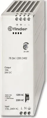 Immagine prodotto di FINDER Alimentatore switching per guida DIN 24 V, 240 W, 78.2A.1.230.2402