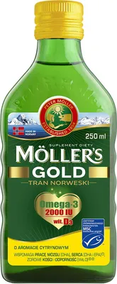 Produktbild von MOLLERS Norwegisches Lebertran mit Zitrone, 250 ml