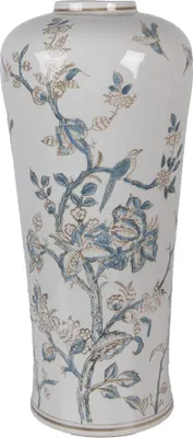 Obrázok produktu pre Váza Clayre & Eef Ø 17x39 cm Biela modrá keramika
