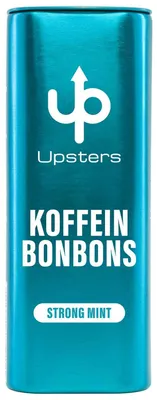 Produktbild von Upsters Koffein Bonbons Strong Mint 24er