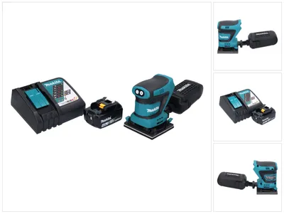 Produktbild von Makita DBO 480 RM1 Akku Schwingschleifer 18 V 112 x 102 mm + 1x Akku 4,0 Ah + Ladegerät