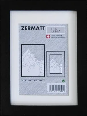 Produktbild von Portraitrahmen MDF Zermatt schwarz 13x18 cm