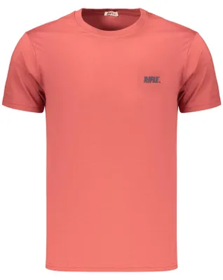 Produktbild von Kurzarm Herren T-Shirt Rot mit Rundhals und Logo-Druck