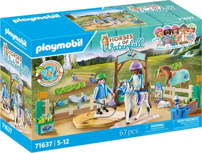 Produktbild von PLAYMOBIL Horses of Waterfall Moderner Reitplatz