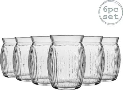 Produktbild von Bormioli Rocco 6 Stück Sweet Coconut Cocktail-Gläser-Set - Dekorative Tropical Tiki Bar Trinken Tumblers - 440ml