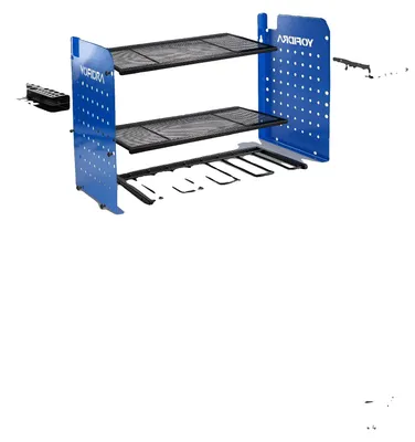 Image de Organisateur d'outils, design à 3 niveaux, construction métallique robuste, dimensions : 42,9 x 30 x 22 cm