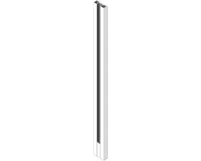 Produktbild von Wandprofil zum Anschrauben an senkrechten Wänden 187 cm weiß