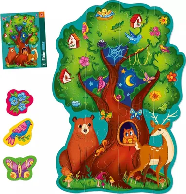 Produktbild von Pädagogisches Bodenpuzzle für Kinder Roter Käfer M