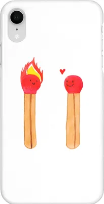 Produktbild von Mr. & Mrs. Panda Iphone XR Handyhülle Streichhölzer - Weiß - Geschenk, Freundin, Liebesgeschenk, Liebesbeweis, Premium Kunststoff, Handy Case