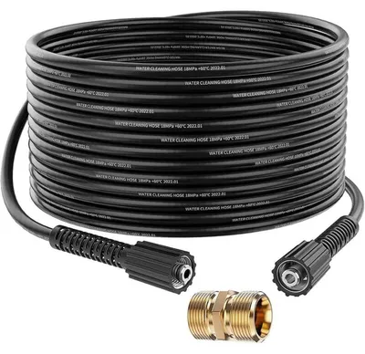 Obrázek produktu pro Prodlužovací kabel pro vysokotlaký čistič, 10 m, 2000 PSI, flexibilní zásuvka M22 s náhradním konektorem M22 pro standardní konektor Karcher M22-14