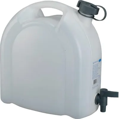Image de Pressol Bidons à eau 10L blanc empilable polyéthylène avec robinet de vidange - 21173