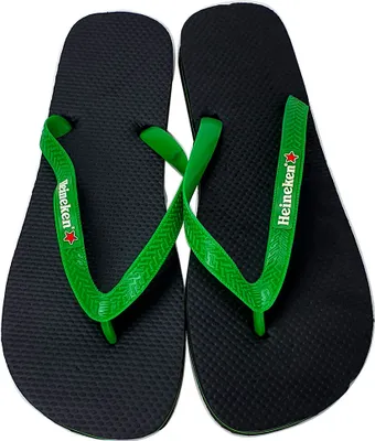 Produktbild von Heineken Flip Flops -2x Badelatschen / Strandschuhe / Flip Flop in Schwarz , Größe 39-40
