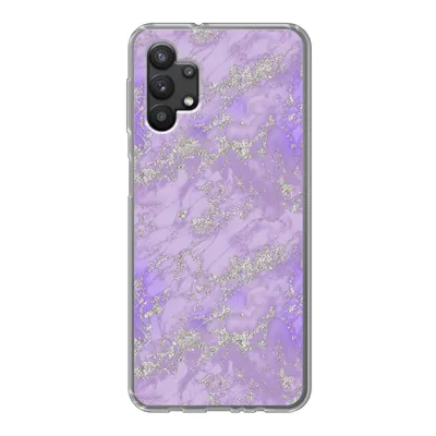 Produktbild von MuchoWow® Handyhülle Schutzhülle Hülle für Samsung Galaxy A32 5G Marmor - Lila - Muster Silikon Softcase Handy Hülle - Softcase